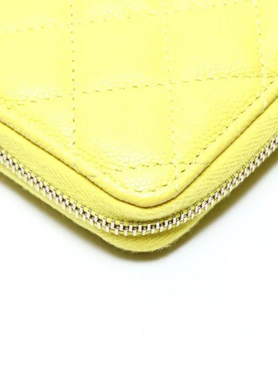 Chanel Coin Case CC Logo Quilted Caviar Leather Fragment - Picture 7 of 10